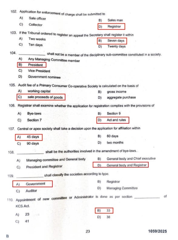 cseb answer key